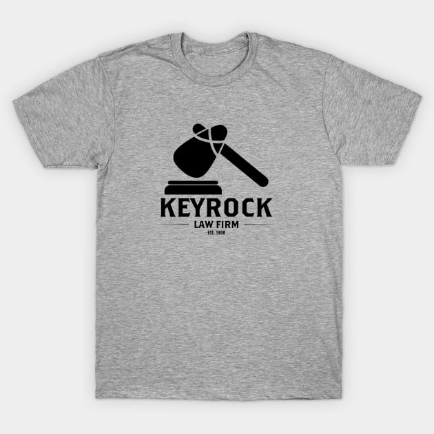 Keyrock Law Firm T-Shirt by AngryMongoAff